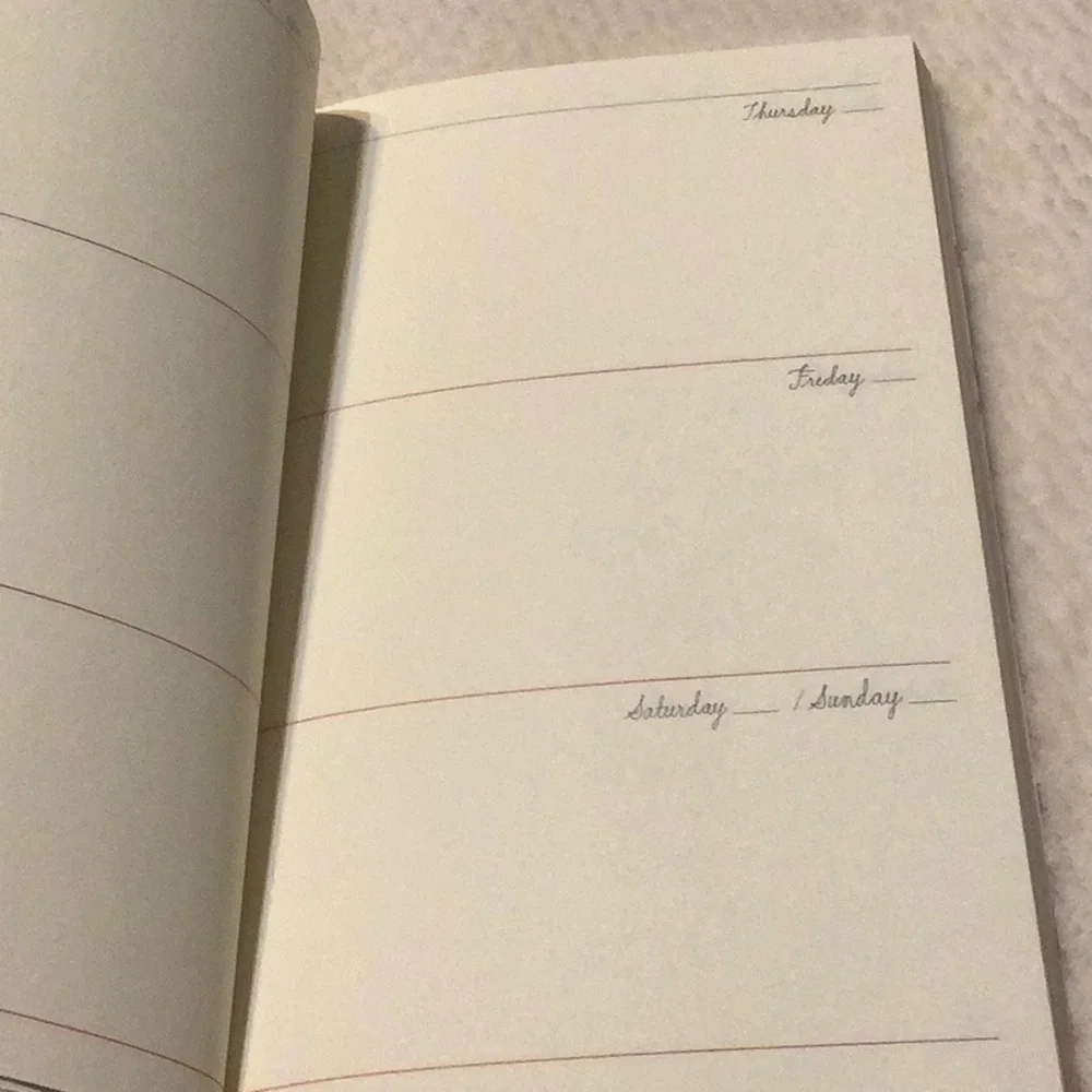 🆕 ~ Undated START WHERE YOU ARE week-at-a-glance Diary planner Agenda
